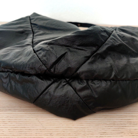 Nike Victory Gym Tote Duffle Workout Bag Shiny Black Travel Trip BA4905-001 Rare - Picture 10 of 16